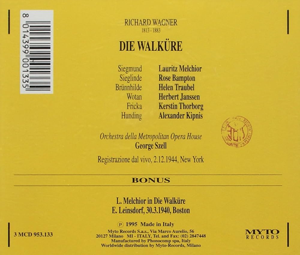 Wagner;Die Walkure - Amazon.com Music